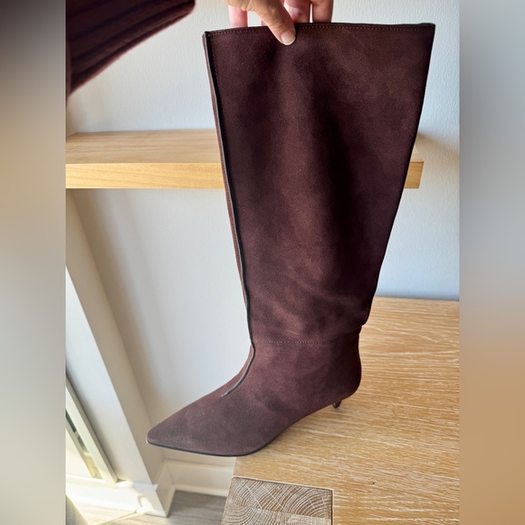 NEW! MADEWELL Women’s Emilie Tall Suede Boot Chocolate Raisin Size 10.5 - no box - Picture 12 of 16
